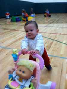 On the go at Gym Jam