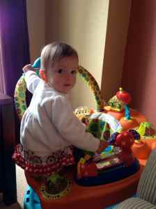 Climbing onto the Exercauser