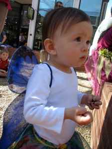 Tiny little fairy with upside-down wings