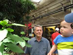 Scoping out butterflies (I love Papa's smile in the background)