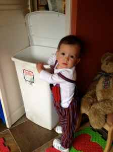 Helping feed the dogs in your Cinco outfit