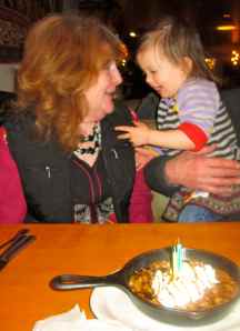 The birthday girls having a laugh