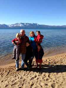 Lake time with Grandpa, Grandma, and your cousins.
